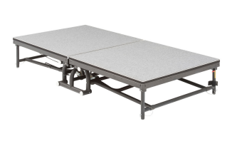 MITY LITE - ESCENARIO PLEGABLE Y RODANTE DE UNA CARA, MEDIDA: 6' X 8', ALTURA FIJA: 32"