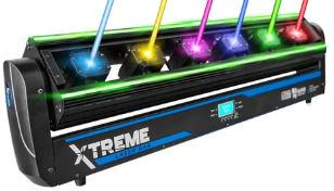 BARRA LASER CON 6 SALIDAS RGB + TIRA LED MODELO XTREME BAR MARCA SUPER BRIGHT