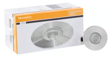 Empotrado piso Barati 2w led3000k c/driver IP65 4.5 x.4x5.4  Luz calida de led integrado