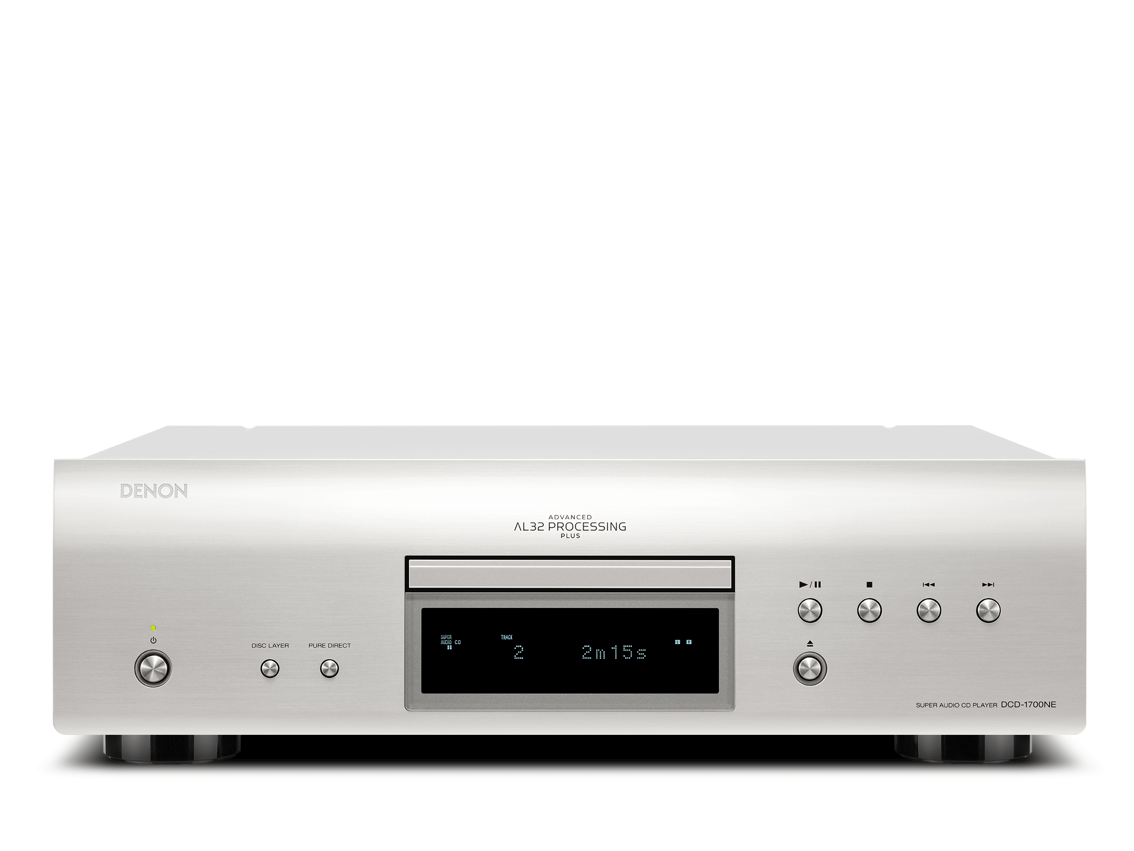 DCD 1700NE 120v SILVER Reproductor de CD/SACD con procesamiento avanzado AL32 Plus