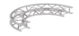 290 mm (12") Truss arc (180°), creates 1.5 m (4.9 ft) outside diameter circle