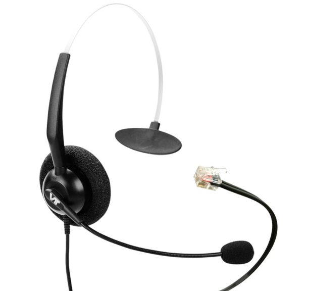 VBeT Monoaural VT1000-OMNIRJ9-03, Alámbrico, RJ9, Negro
