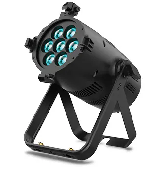 VL800 PROPAR, 7 x Quad Chip RGBW LED , c/w 1 x 107mm Omega bracket and power input connector, Black