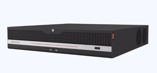 NVR 32 Megapixel (8K) / 32 Canales IP / AcuSense / ANPR / Conteo de Personas / Heat Map / 8 Bahías de Disco Duro / 2 Tarjetas de Red / Soporta RAID con Hot Swap / 2 HDMI en 8K / Soporta POS / Alarmas I/O / ACU