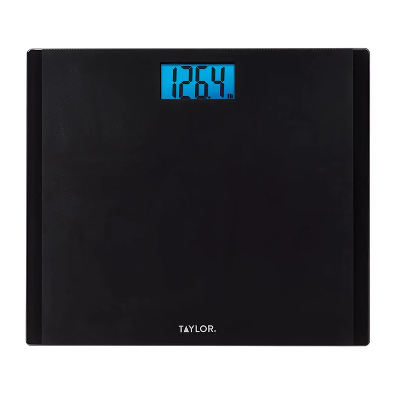70924072M Báscula de baño digital parlante texturizada negra