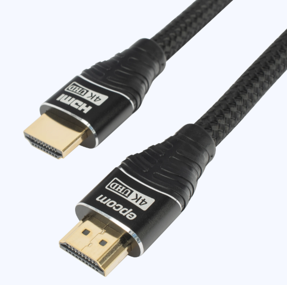 Cable HDMI de 1.8 Metros (5.91 Pies) | Alta Definición | Longitud | Versión 2.0 | Alta Velocidad 18Gbps | 4K@60Hz | Conectores Chapados en Oro | Tipo Redondo