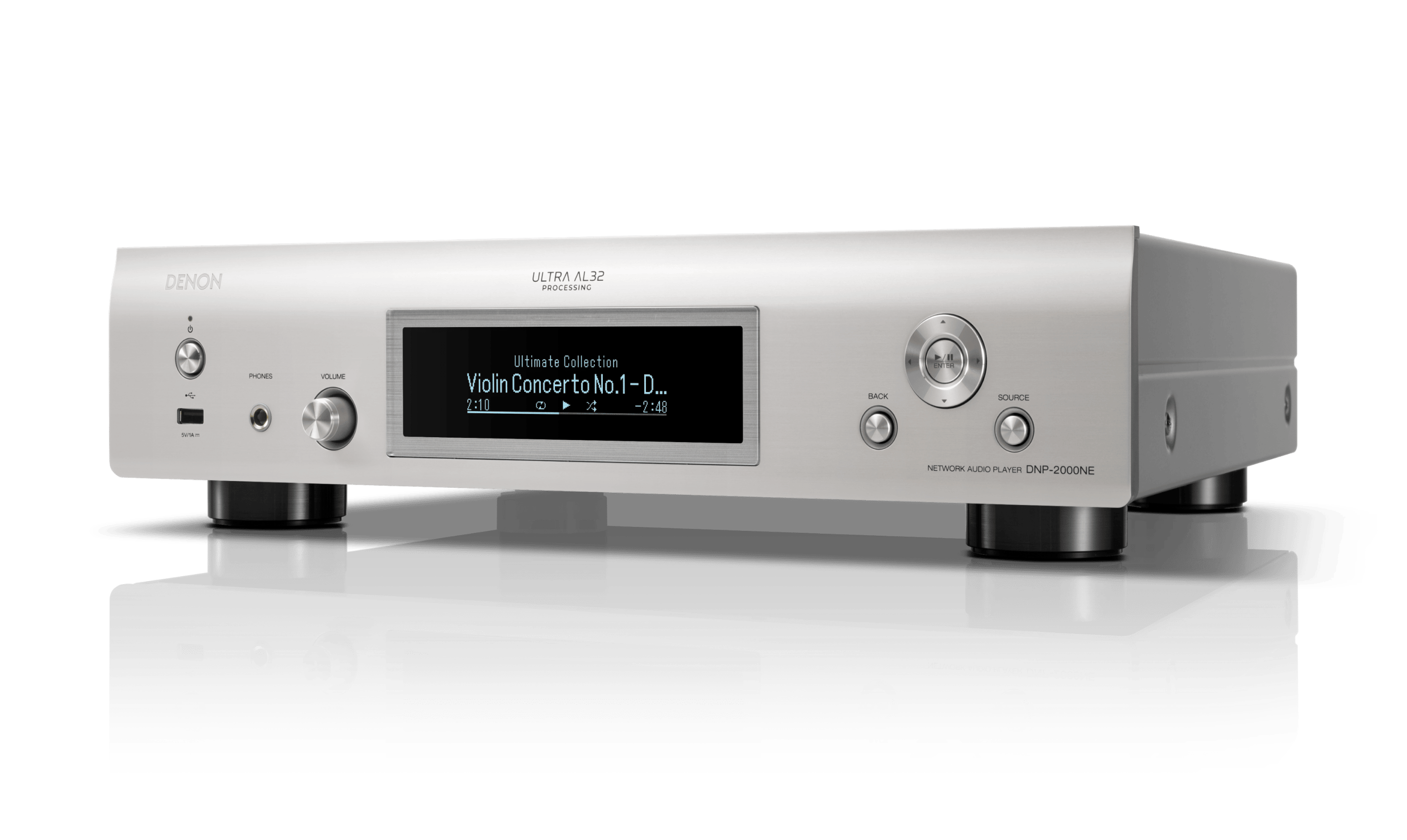 DNP2000NE 120v SILVER Transmisor de audio de alta resoluciÃ³n con HEOS integrado.